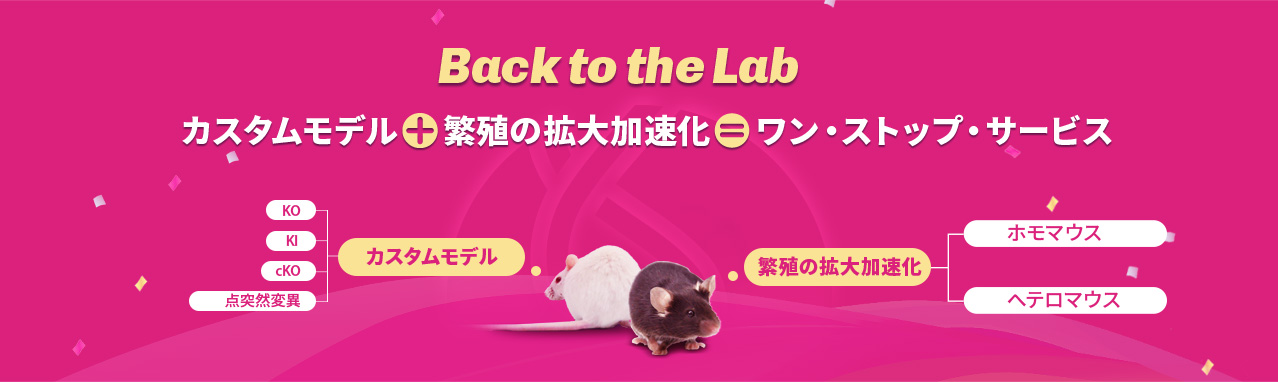 Back to the Lab カスタムモデル ＋ 繁殖の拡大加速化 = ワン・ストップ・サービス